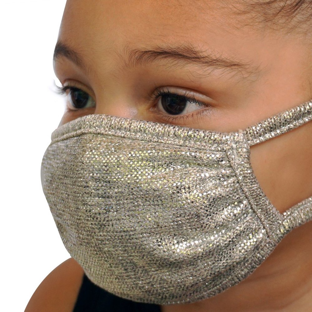 NEW WASHABLE Golden Sparkle Kids Face Mask Bundle - Picture 4 of 7